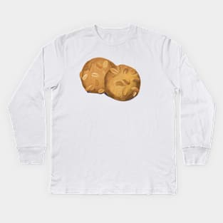 Two cookies with nuts Kids Long Sleeve T-Shirt